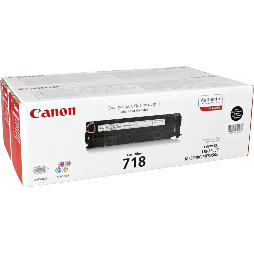 Cartuccia laser Canon 718 in scatola con marchio i-SENSYS.