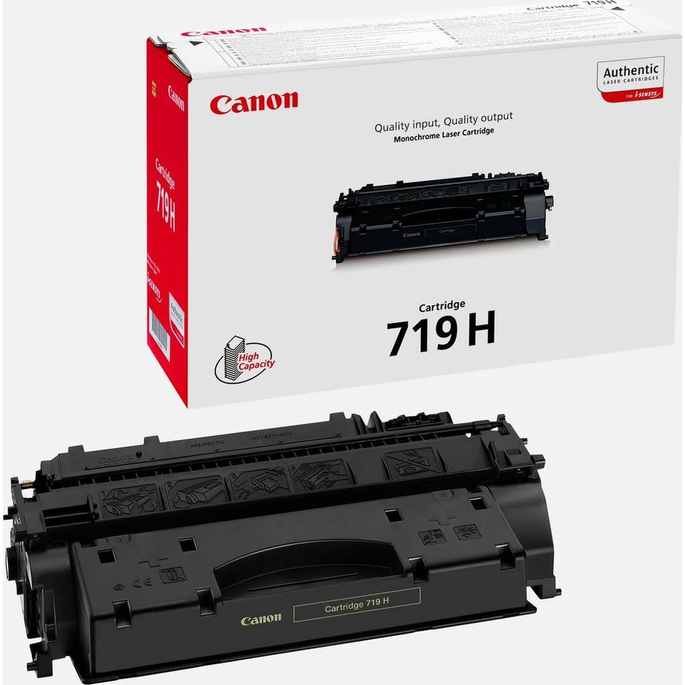 Canon 719 H siyah toner kartuşu lazer yazıcılar için.