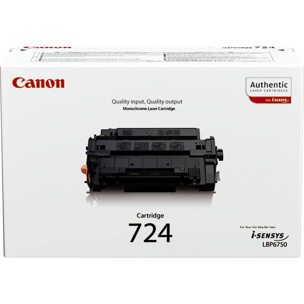 Canon Cartridge 724 in originele doos, voor i-SENSYS LBP6750 printer.