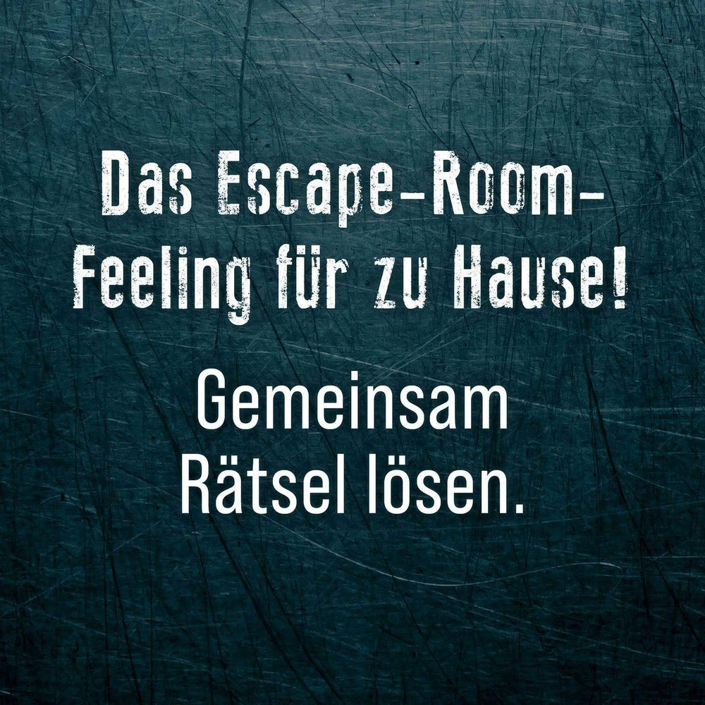 Das Escape-Room-Feeling für zu Hause! Gemeinsam Rätsel lösen.