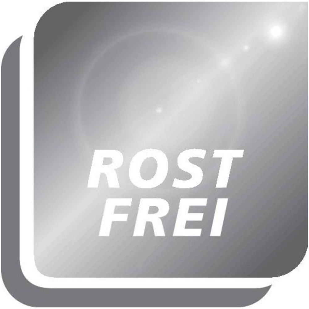 Sfondo grigio con testo bianco ROST FREI.