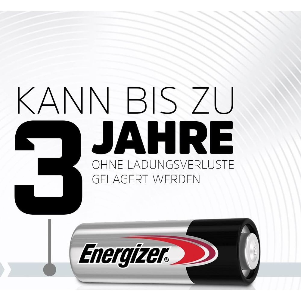 Bateria Energizer, można przechowywać do 3 lat bez utraty ładunku.