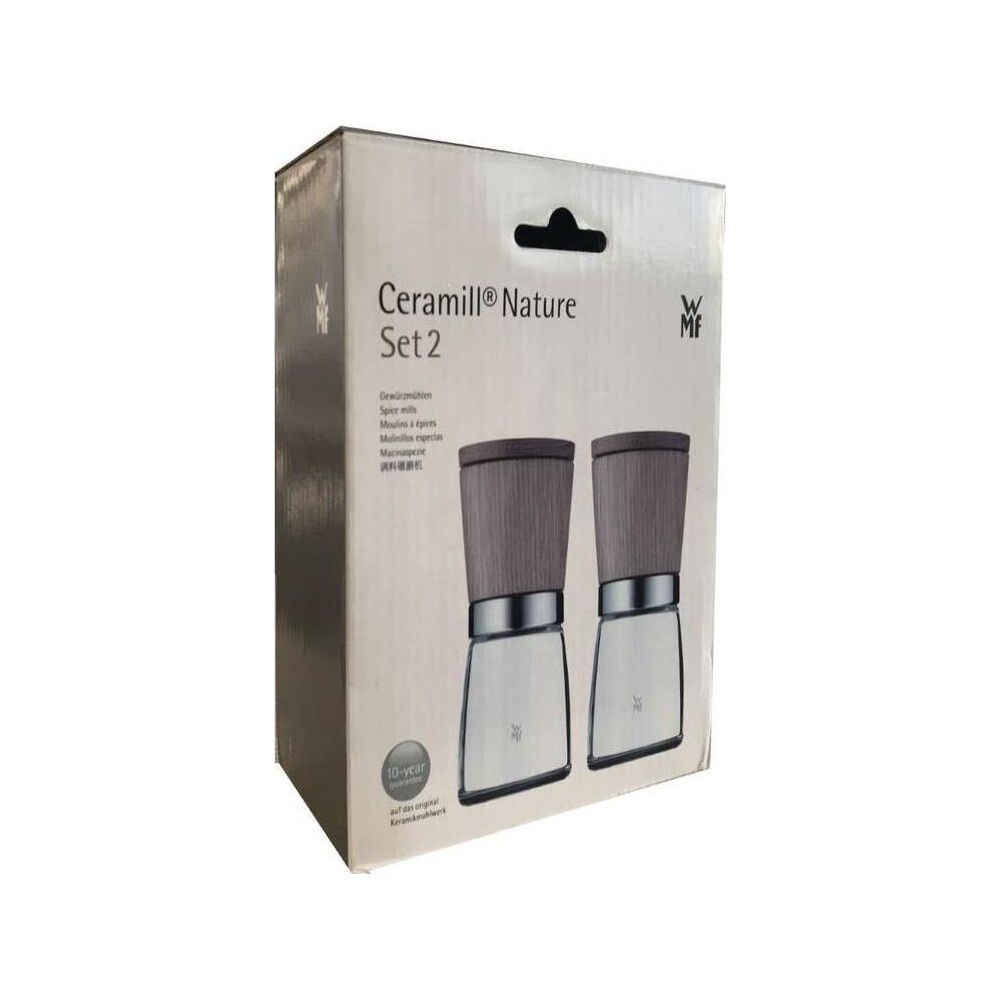 WMF Ceramill Nature Set 2 Gewürzmühlen mit Glasbehältern.