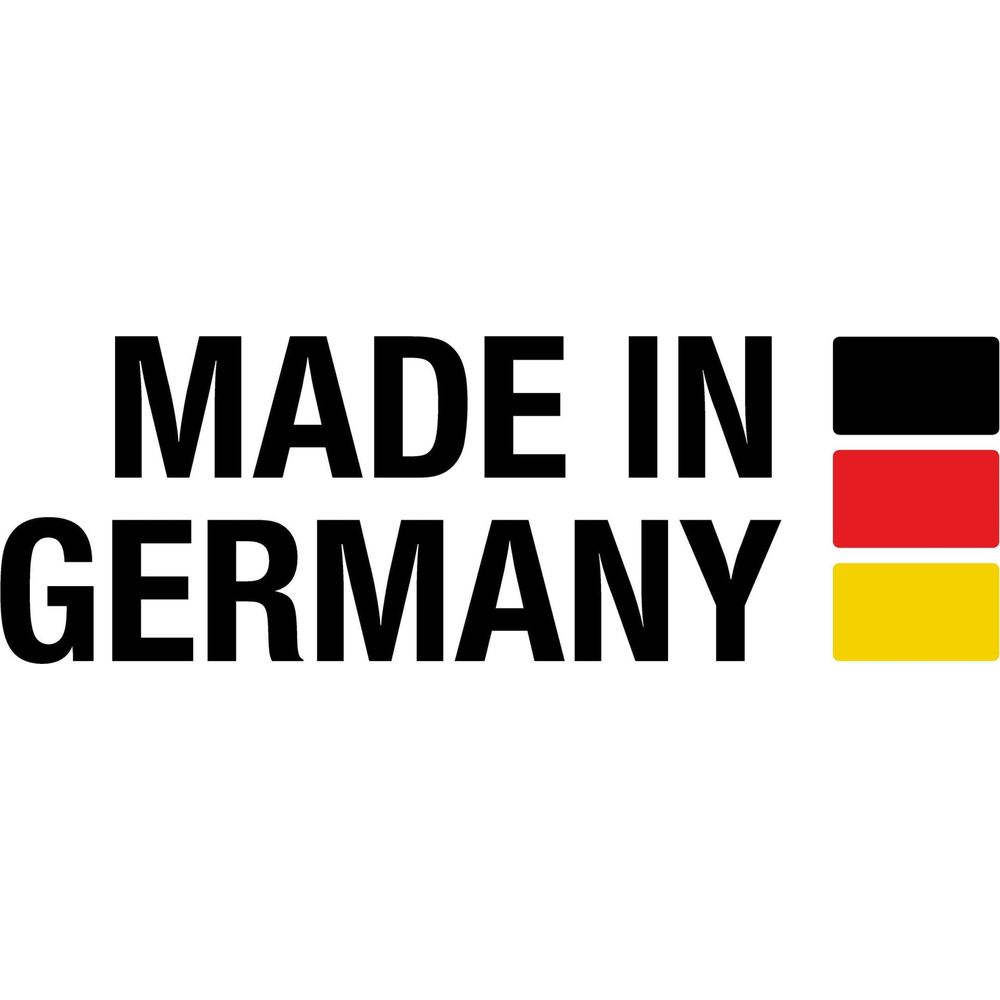 Gemaakt in Duitsland tekst met vlag.