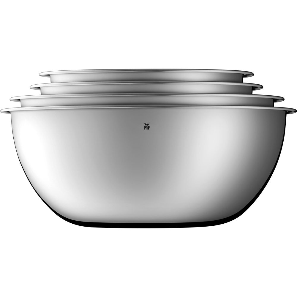 Bols empilés en acier inoxydable avec logo Mf.