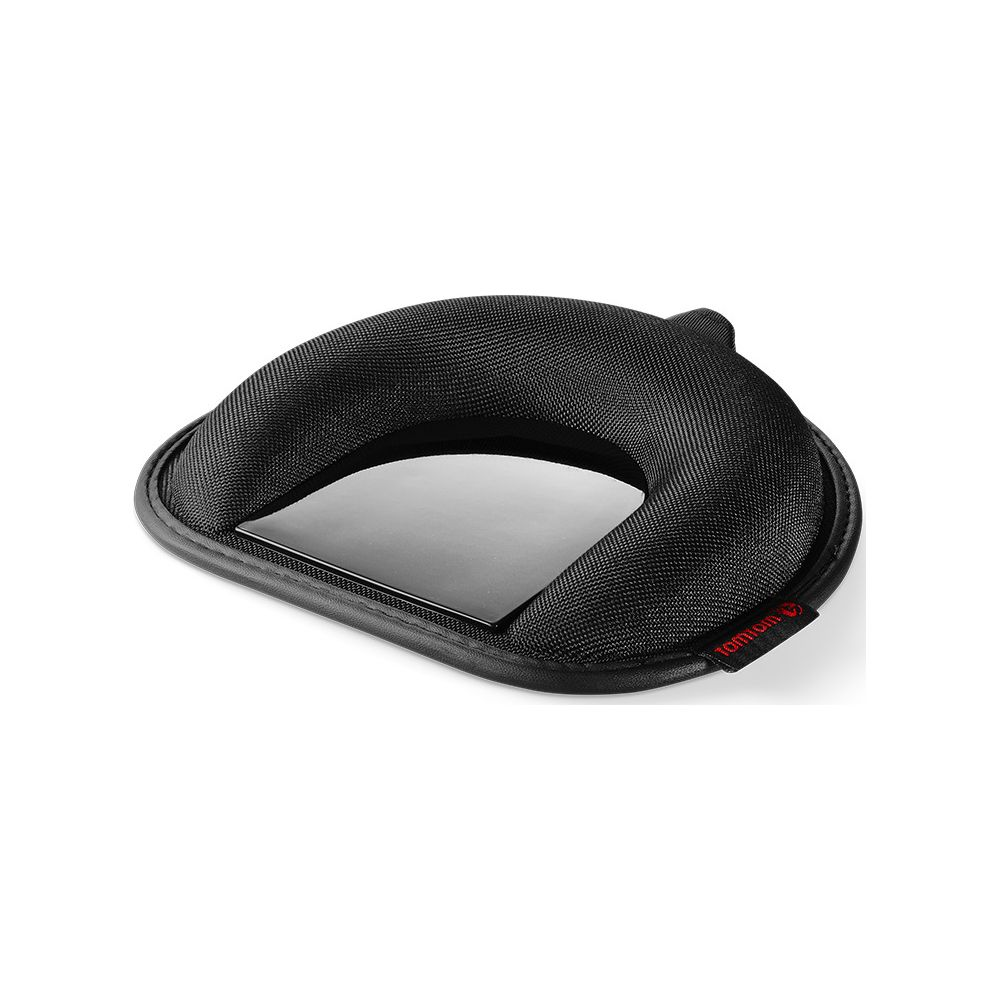 Czarne akcesorium do słuchawek TomTom z wyściełanym pałąkiem i odblaskowym środkiem.