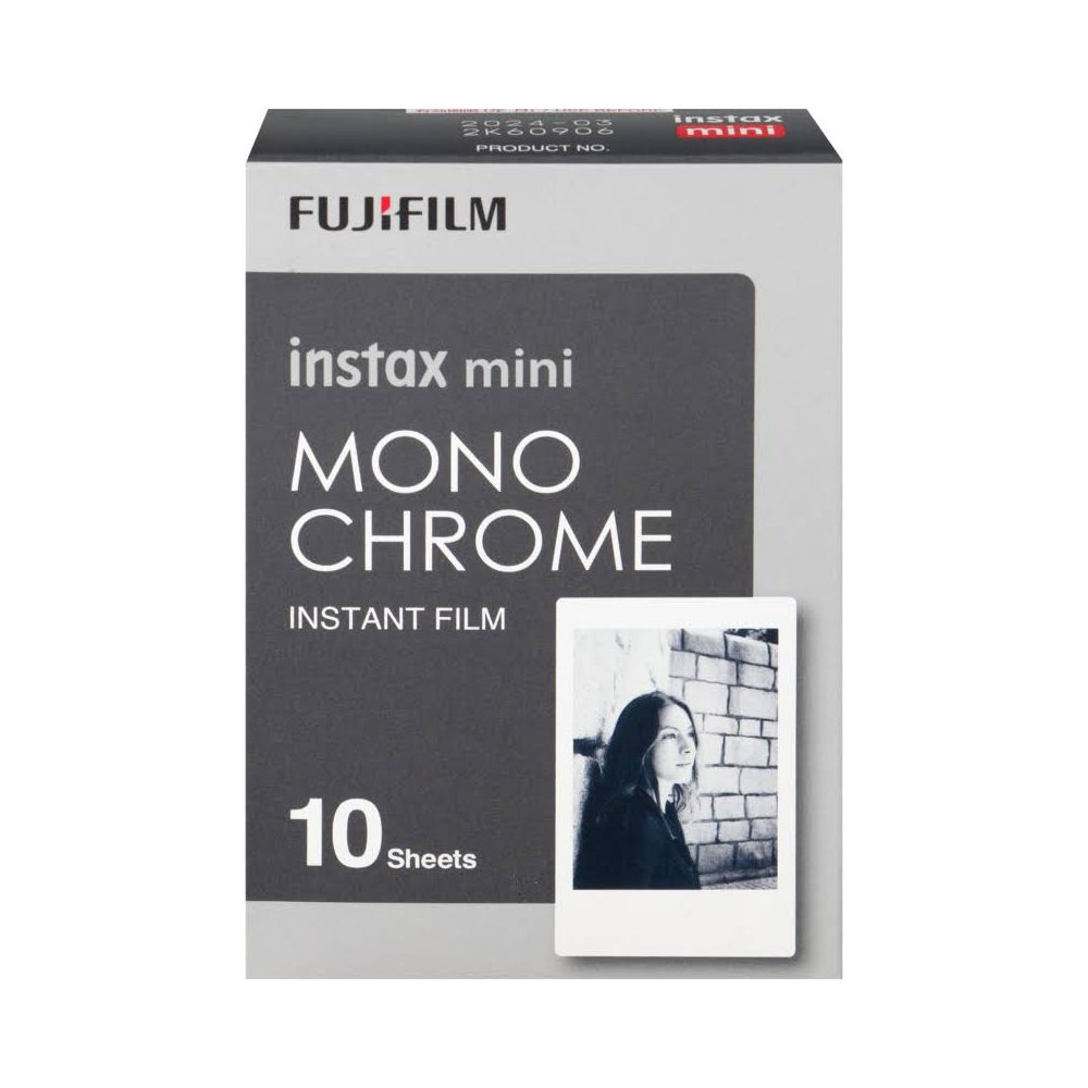 Embalaje de película instantánea Fujifilm Instax Mini Mono Chrome, 10 hojas.