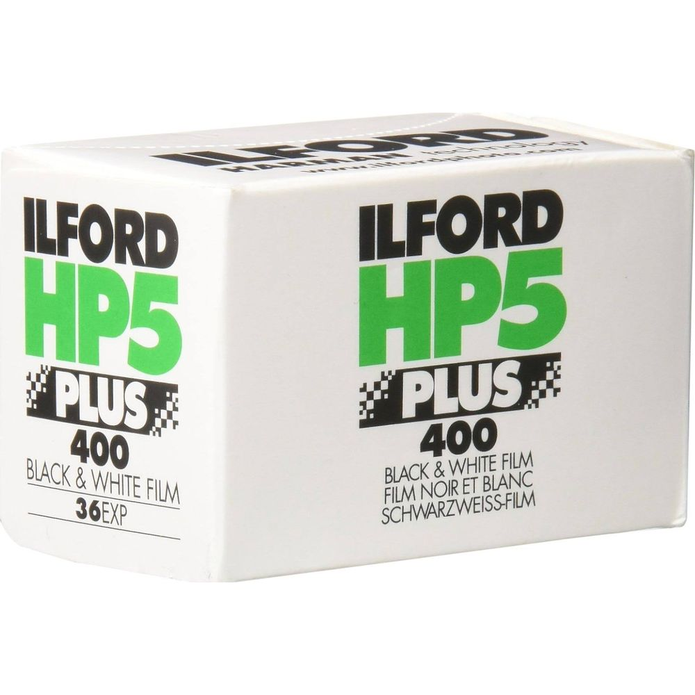 Pudełko filmu czarno-białego ILFORD HP5 PLUS 400, 36 klatek.