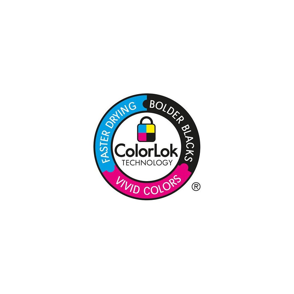ColorLok Technologie: Schnellere Trocknung, kräftigere Schwarztöne, lebendige Farben.