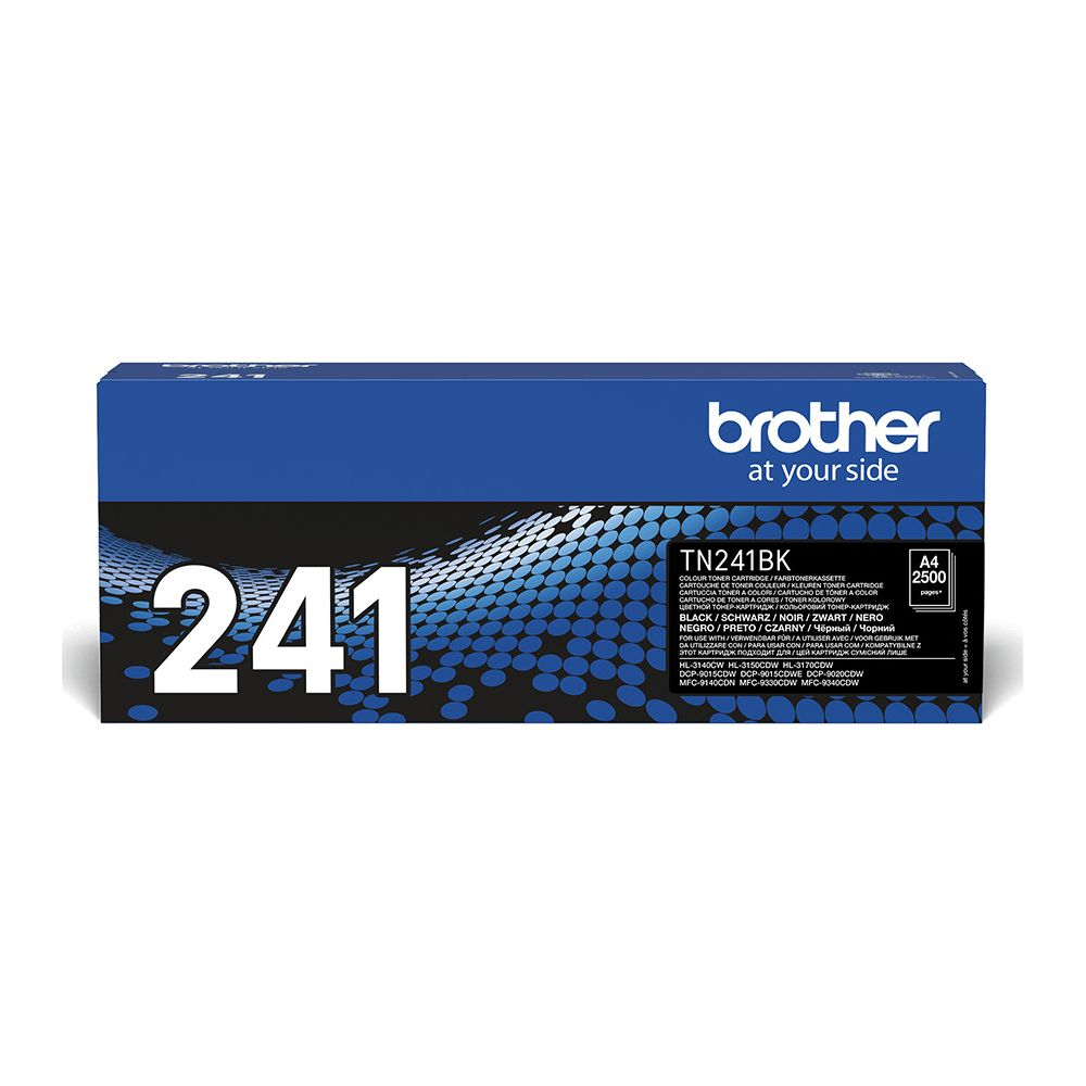 Brother TN241BK toner cartridge, black. A4, 2500 pages.