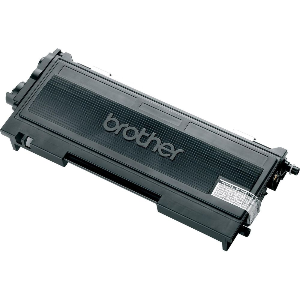 Czarny toner Brother na białym tle.