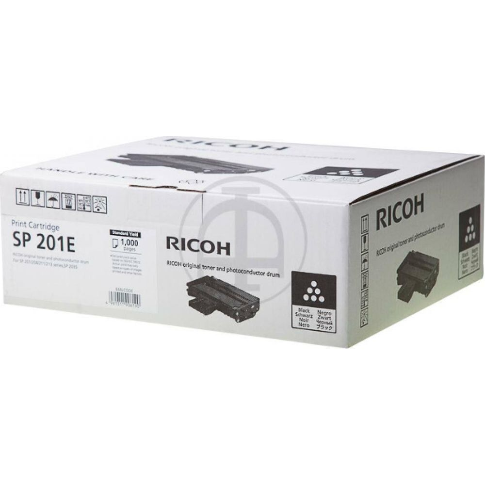 Pudełko na wkład tonera RICOH SP 201E, czarny, wydajność 1000 stron.