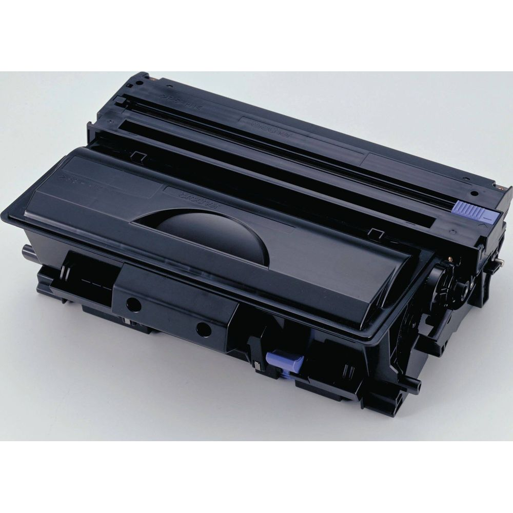 Czarny toner Brother na białym tle.