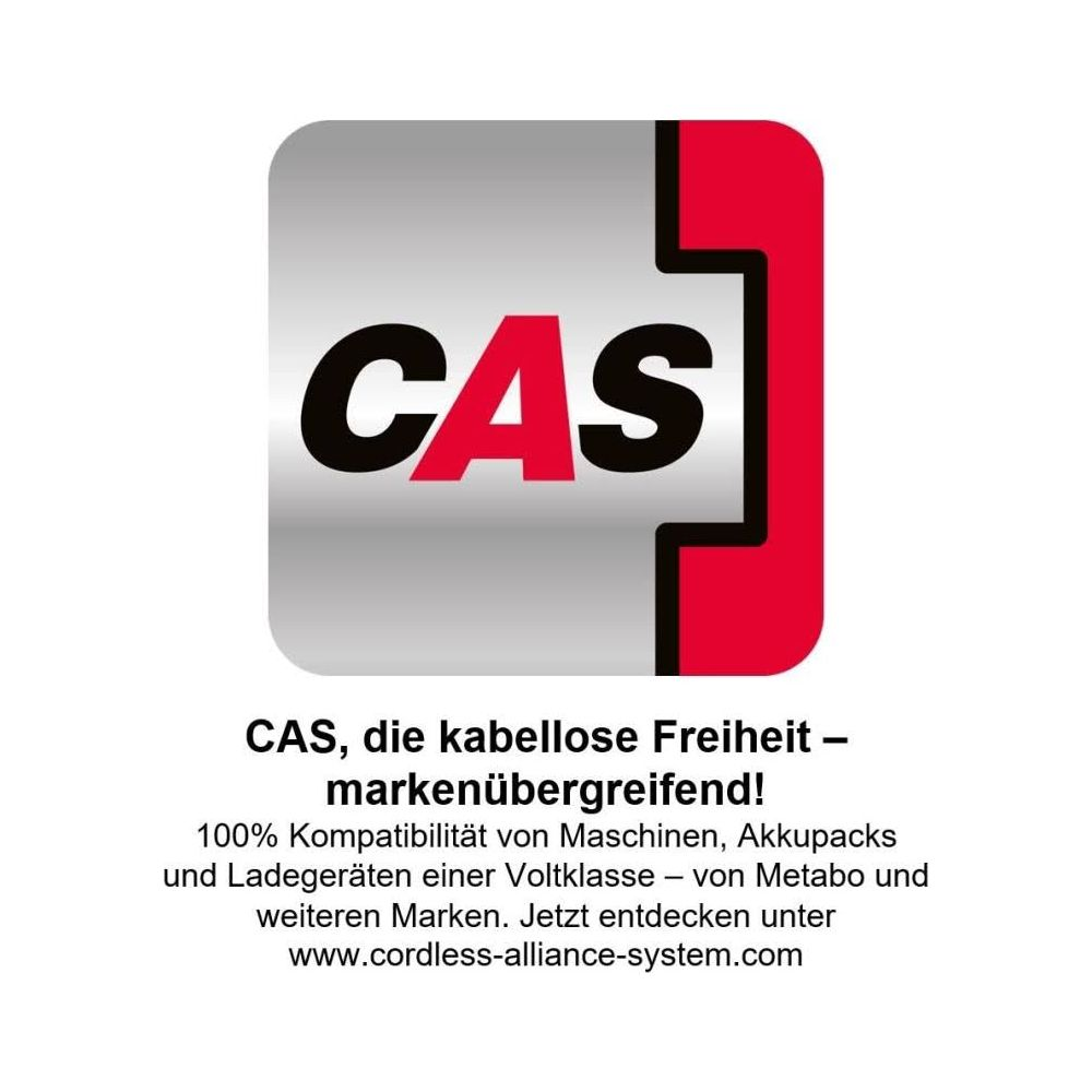 Logo CAS con testo: Libertà senza fili tra i marchi.