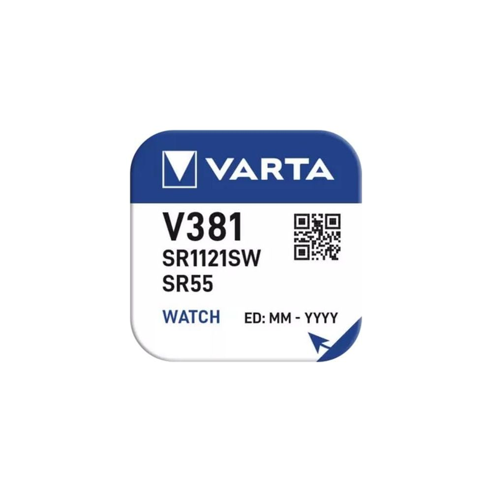 Bateria guzikowa Varta V381 SR1121SW SR55 do zegarków, z QR.