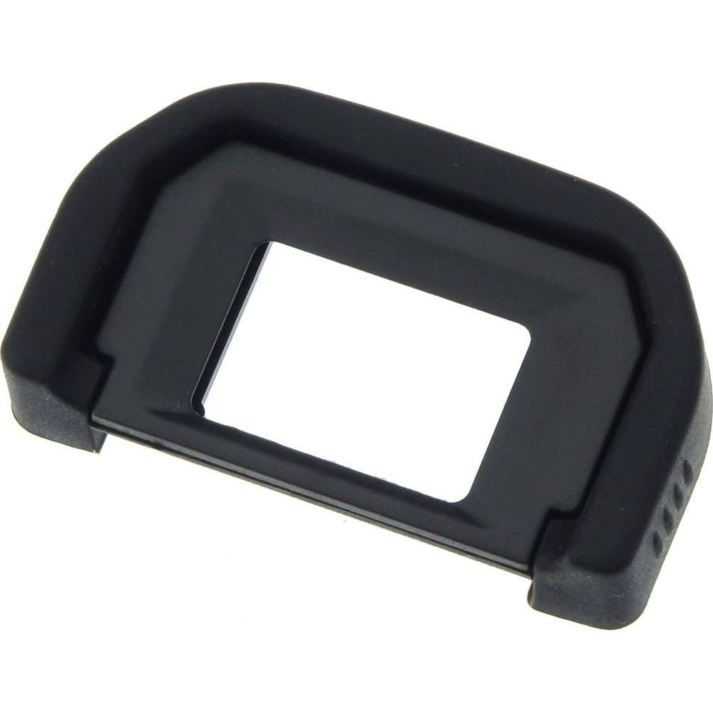 Czarny dodatek muszli ocznej aparatu na białym tle.