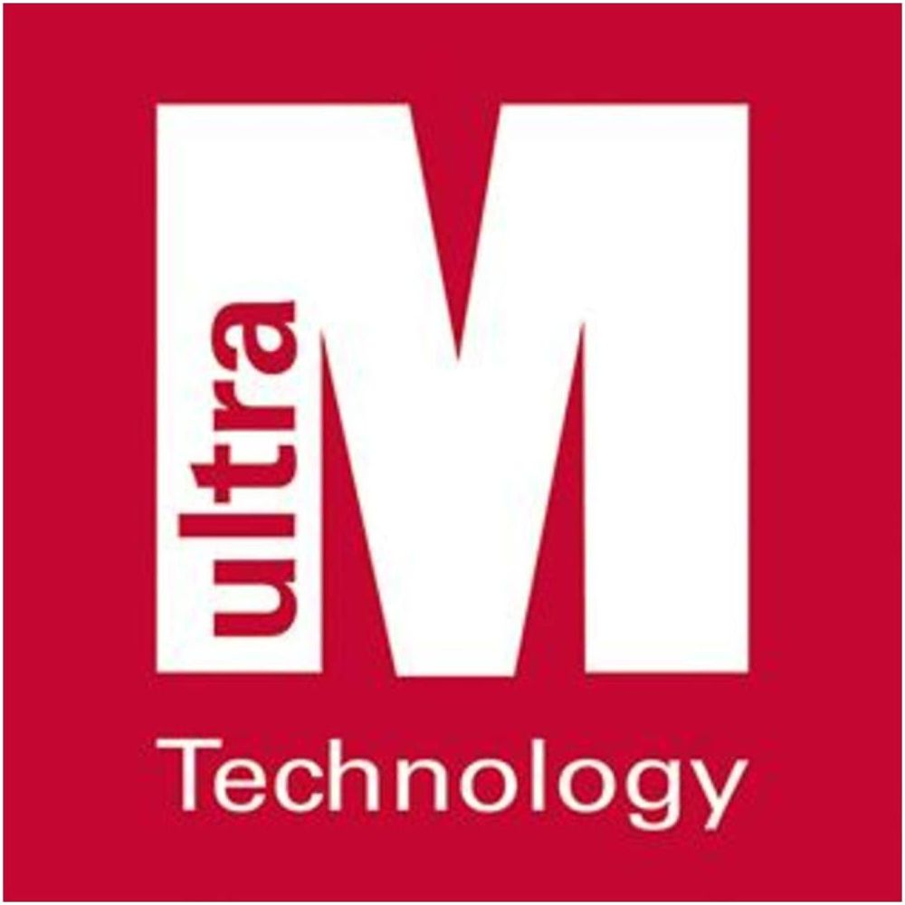 Logo mit großem weißen 'M', 'ultra' links daneben, 'Technology' unten.