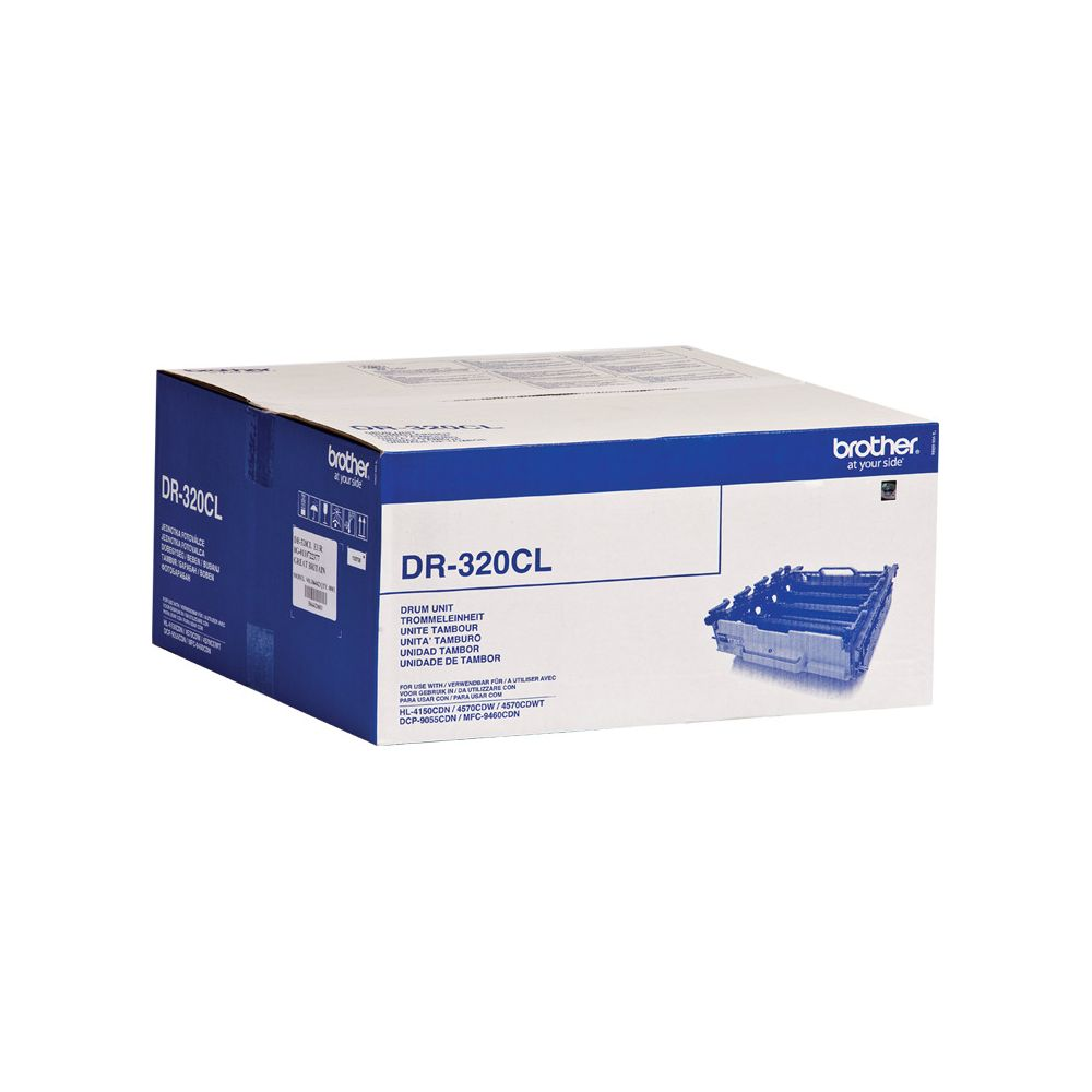 Boîte d'unité de tambour Brother DR-320CL avec image de l'unité de tambour.