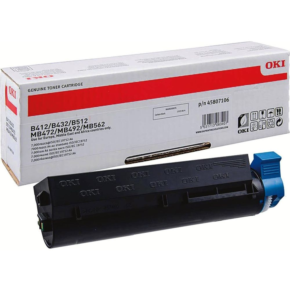 Toner OKI do B412/B432/B512/MB472/MB492/MB562 w pudełku.