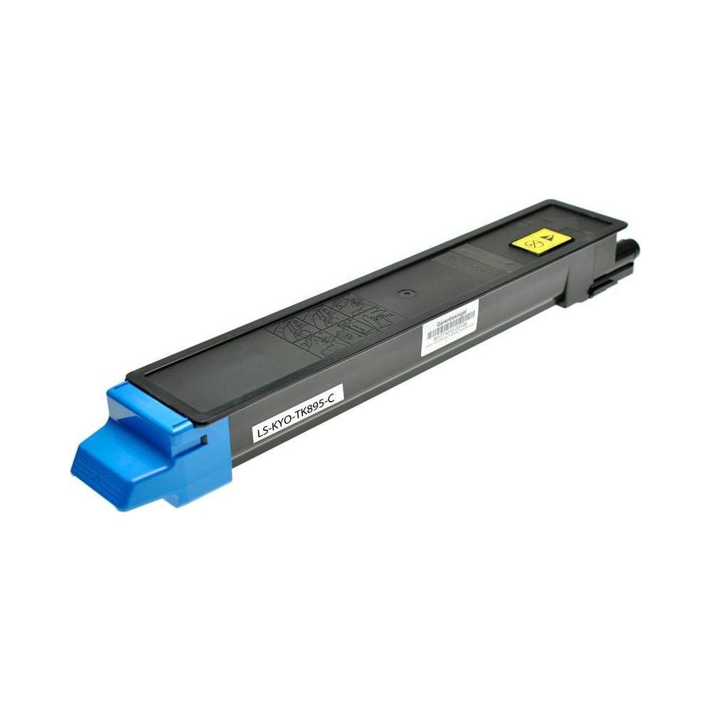 Cartuccia toner nera con connettore blu, modello LS-KYO-TK895-C.