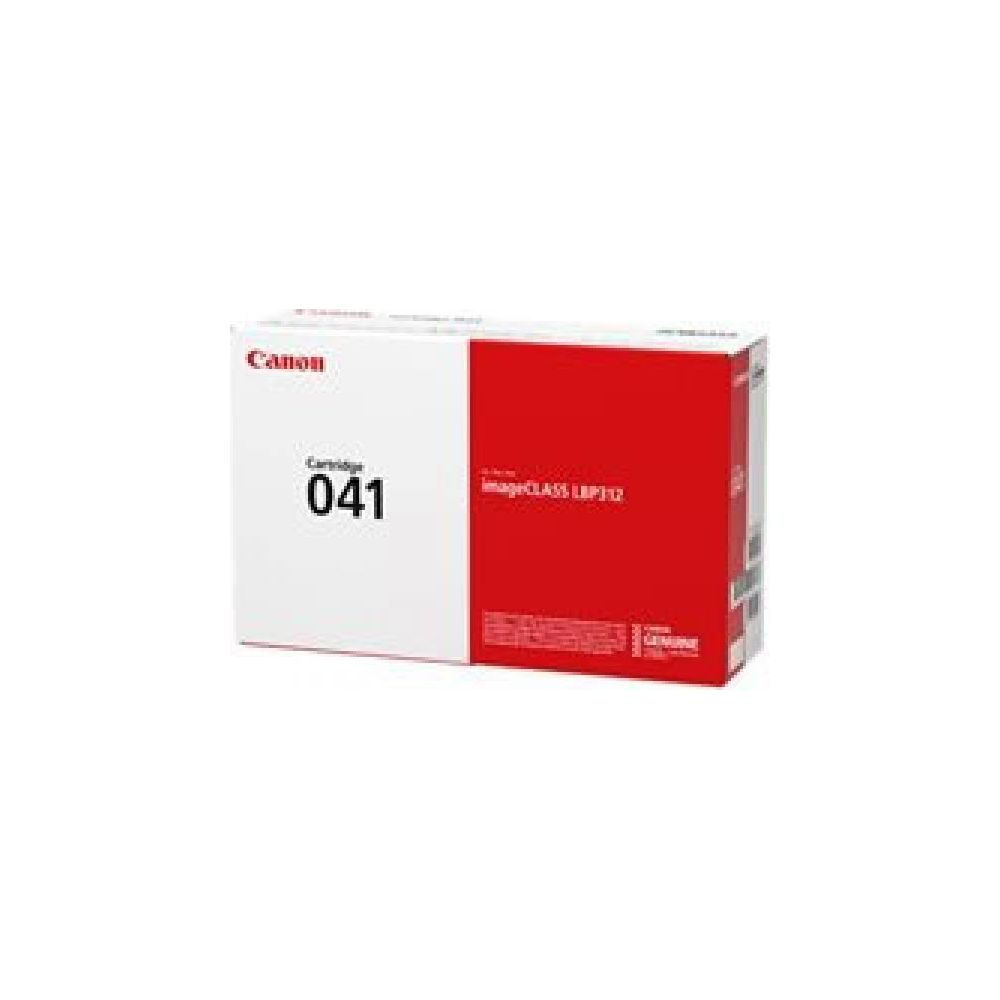 Cartouche de toner Canon 041 pour ImageCLASS LBP112, boîte blanche et rouge.