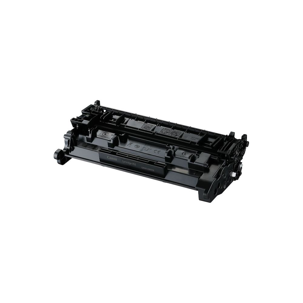 Czarny toner Canon 052 z logo Canon i znakiem CE.