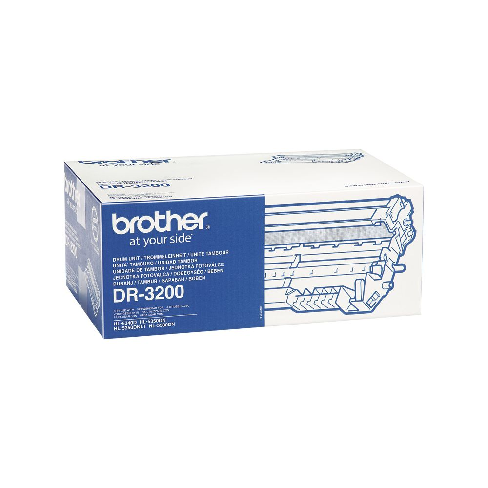 Confezione unità tamburo Brother DR-3200 con illustrazione del prodotto.