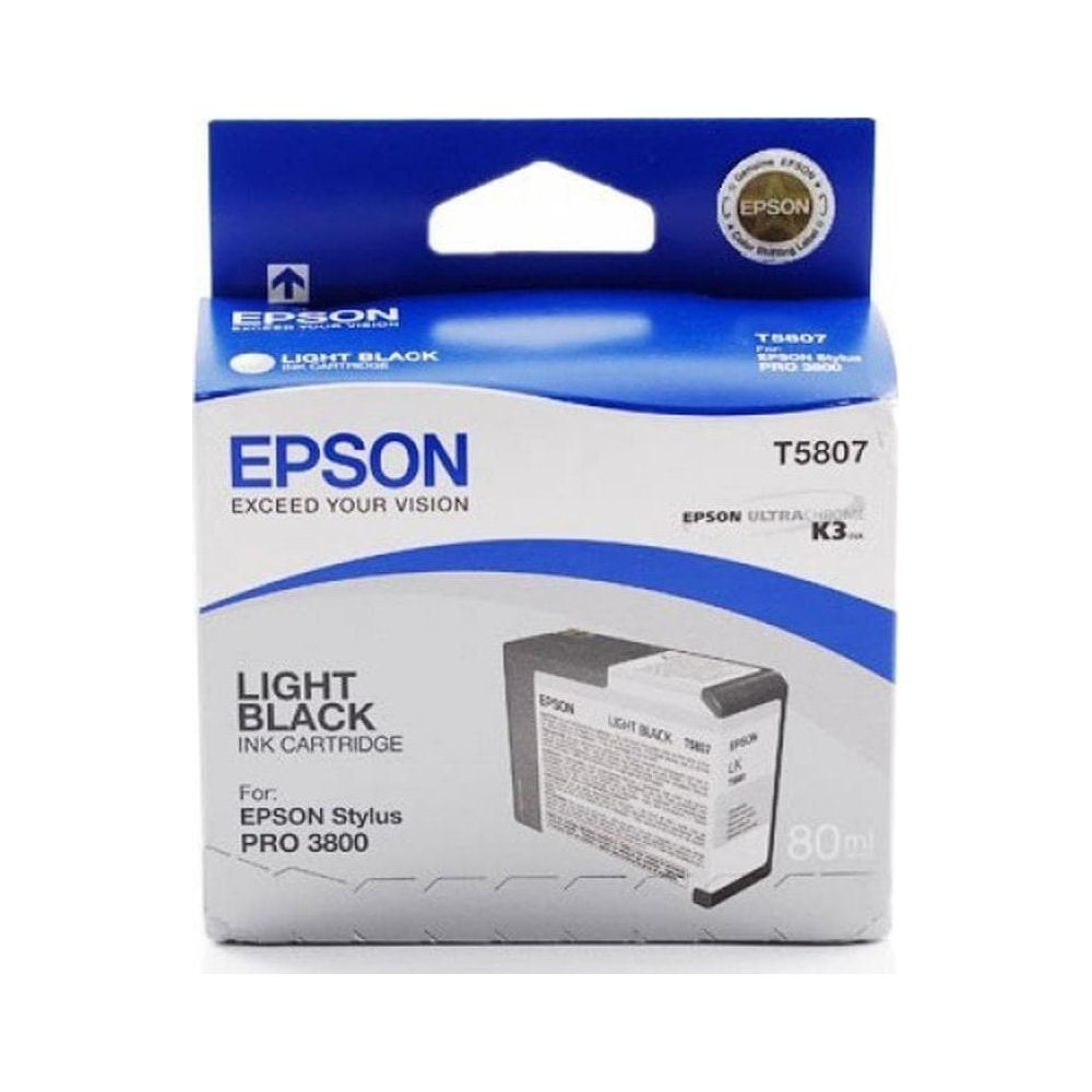 Epson Light Black T5807 Tintenpatrone für Epson Stylus Pro 3800.