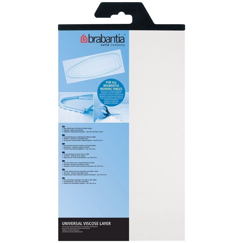 Brabantia Bügeltischbezug: viskose Schicht, 149x45 cm, für alle Bügeltische.