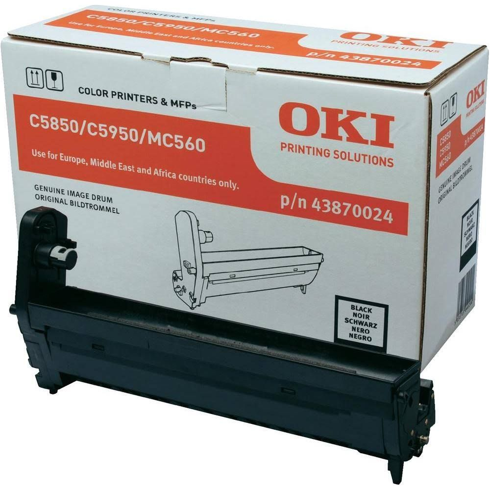 Tamburo immagine OKI per C5850/C5950/MC560. Originale, nero. In scatola.