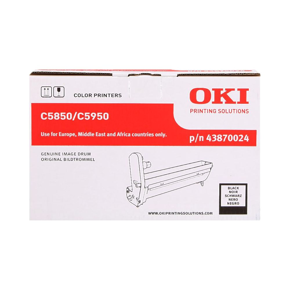 Tamburo OKI C5850/C5950 per stampanti a colori, p/n 43870024.