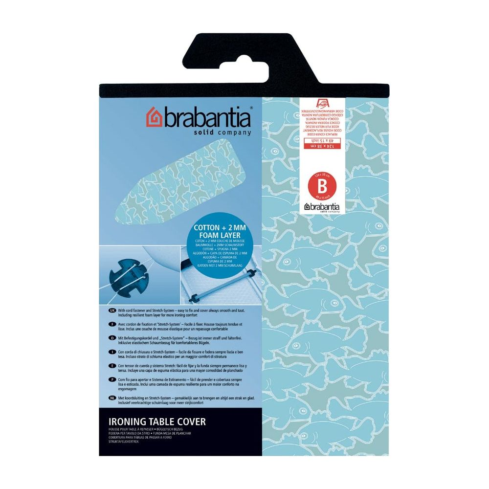 Housse de table à repasser Brabantia avec couche de mousse de 2mm.