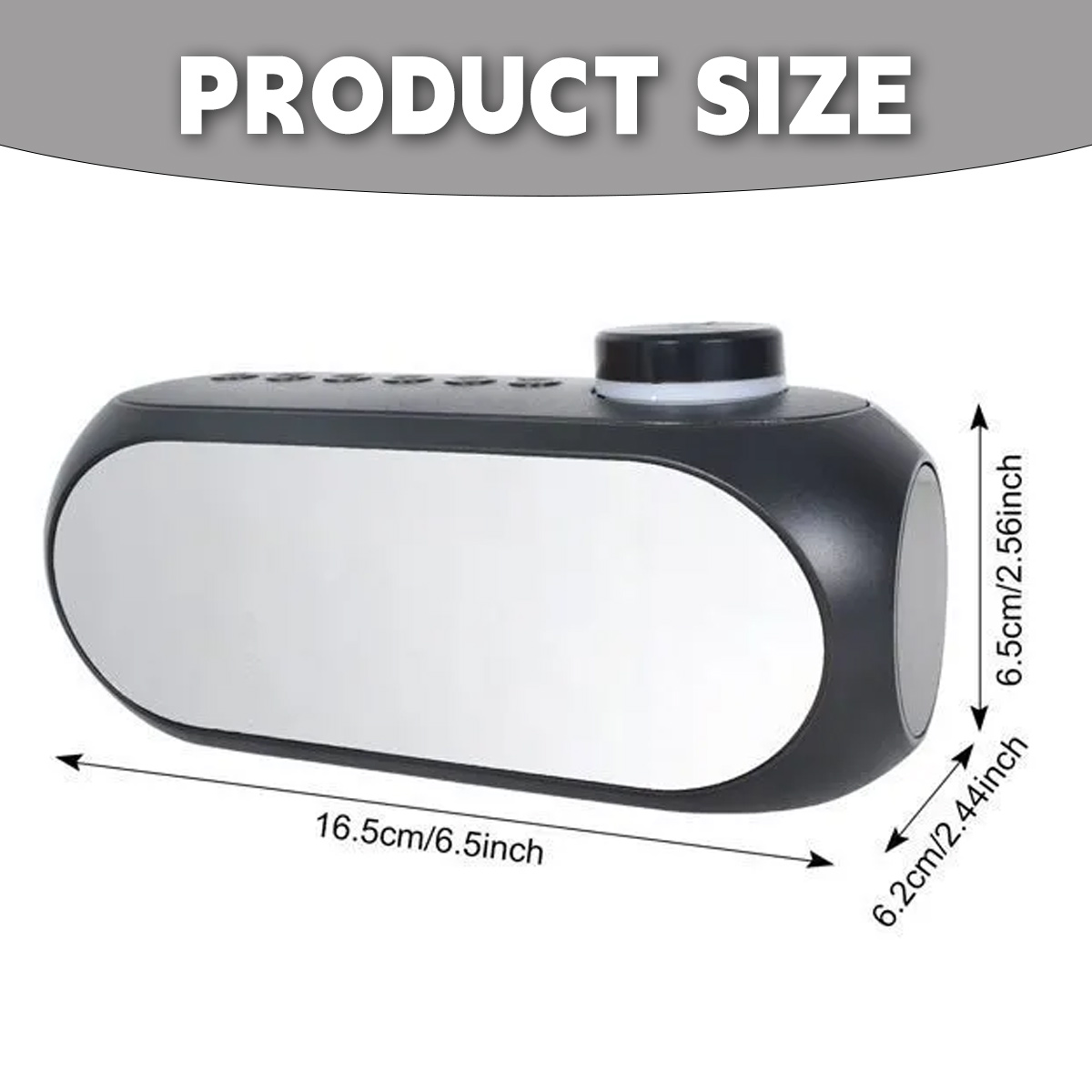 Produktgröße: 16,5 cm lang, 6,5 cm hoch, 6,2 cm tief.