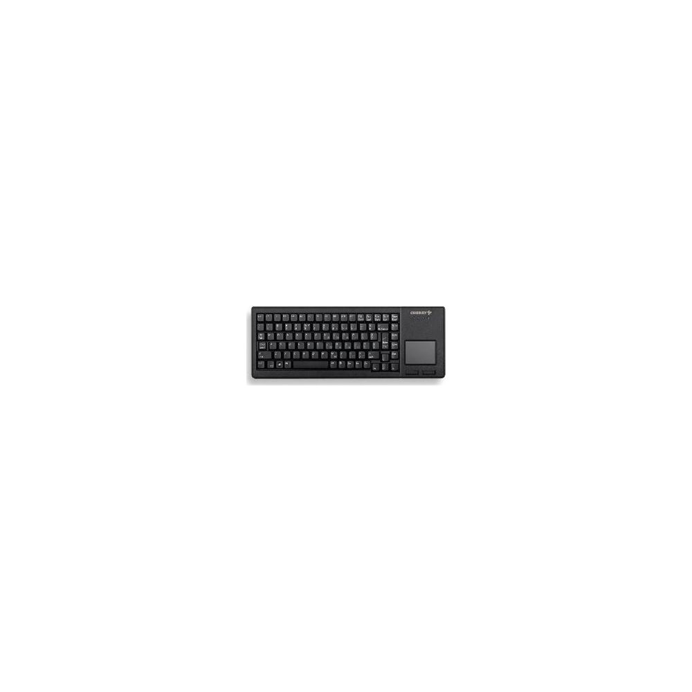 Tastiera nera con touchpad e marchio Cherry.
