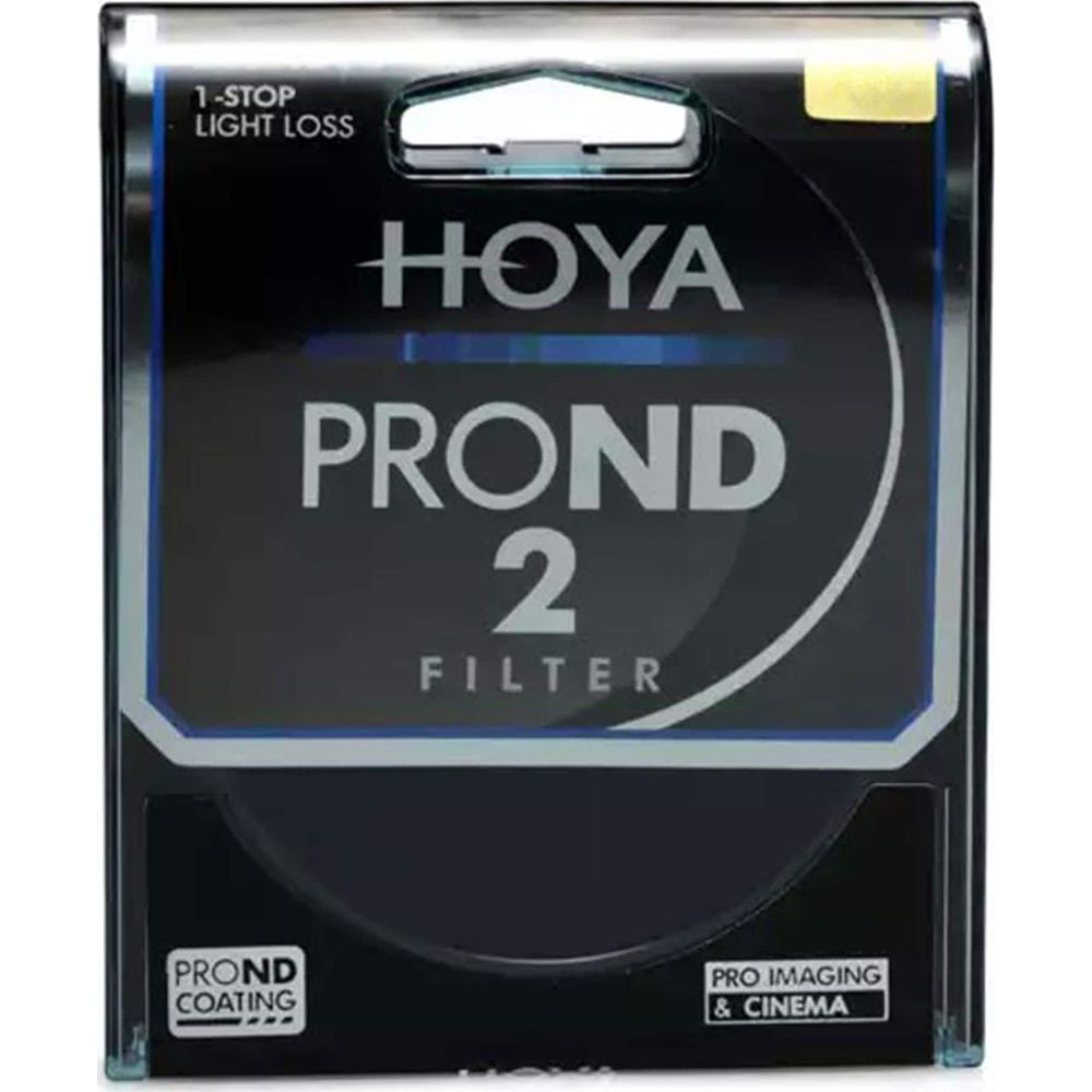 Hoya PROND 2 Filter-Verpackung mit 1-Stop-Lichtverlust, Prond-Beschichtung.