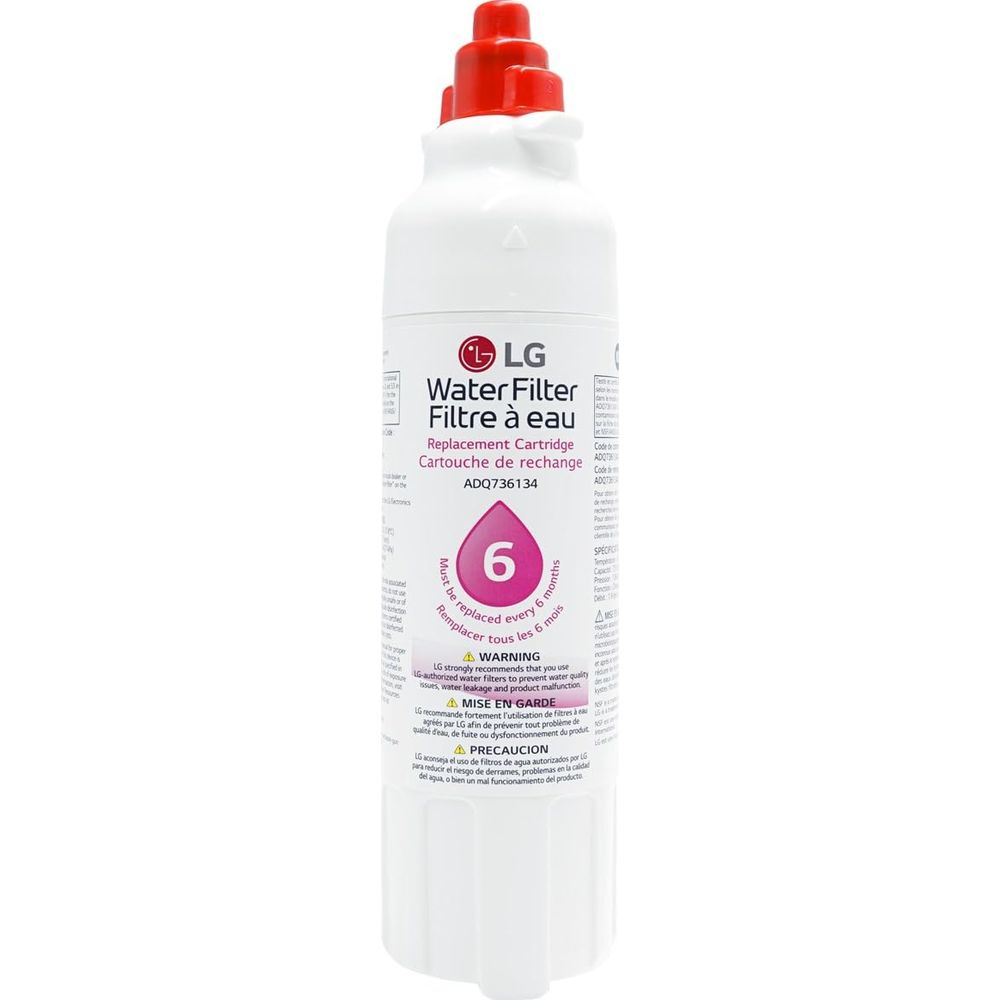 LG Wasserfilter ADQ736134 muss alle 6 Monate ersetzt werden.