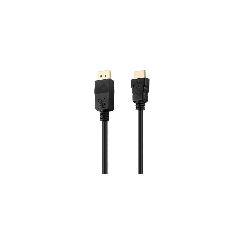 Zwei schwarze HDMI-Kabel mit goldenen Steckern auf weißem Hintergrund.