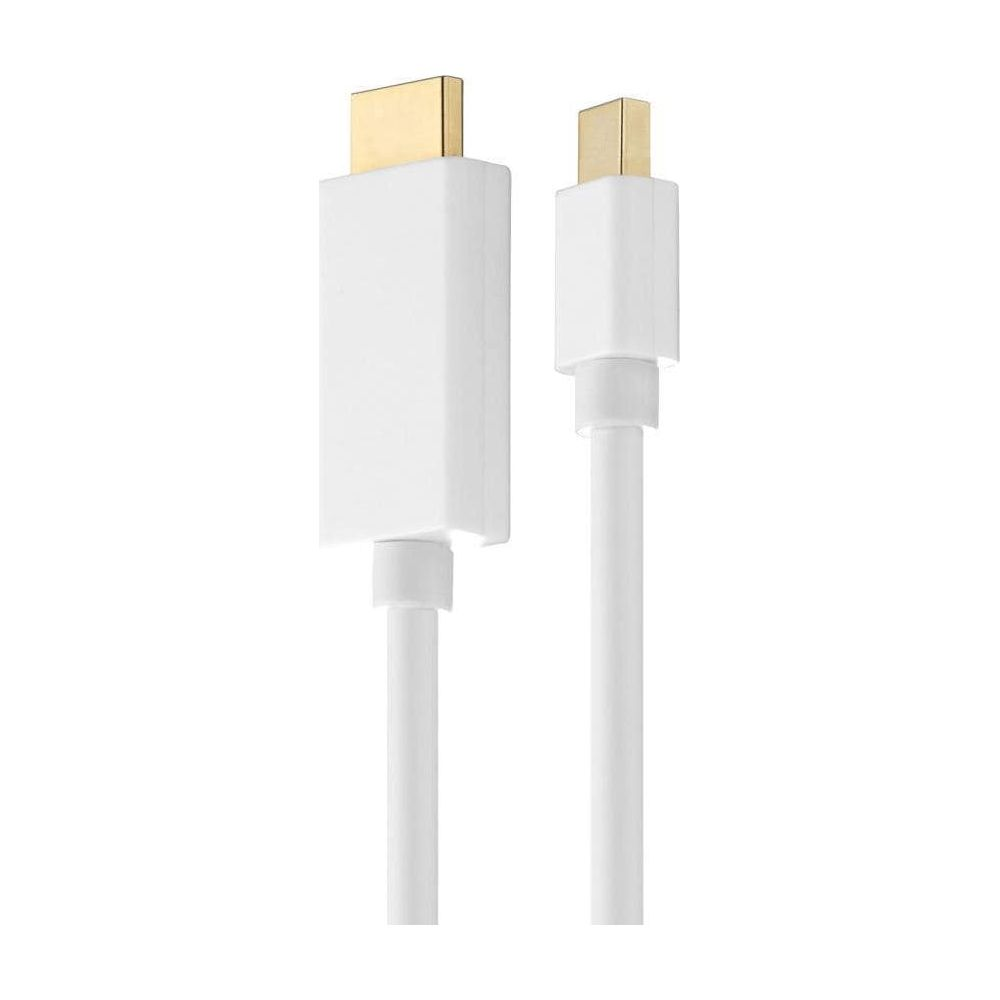 Zwei weiße HDMI-Kabel mit goldenen Anschlüssen auf weißem Hintergrund.