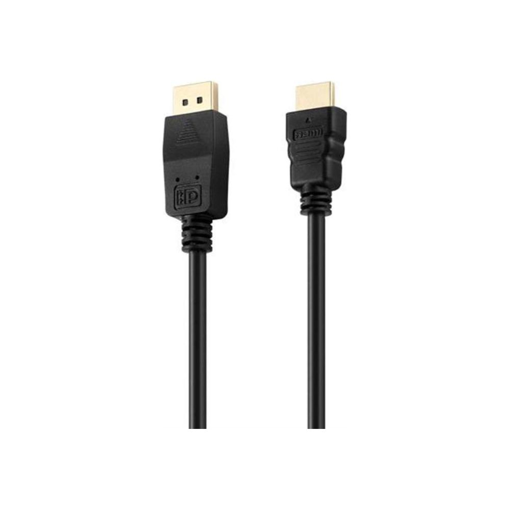 Zwei schwarze HDMI-Kabel mit goldenen Steckern auf weißem Hintergrund.