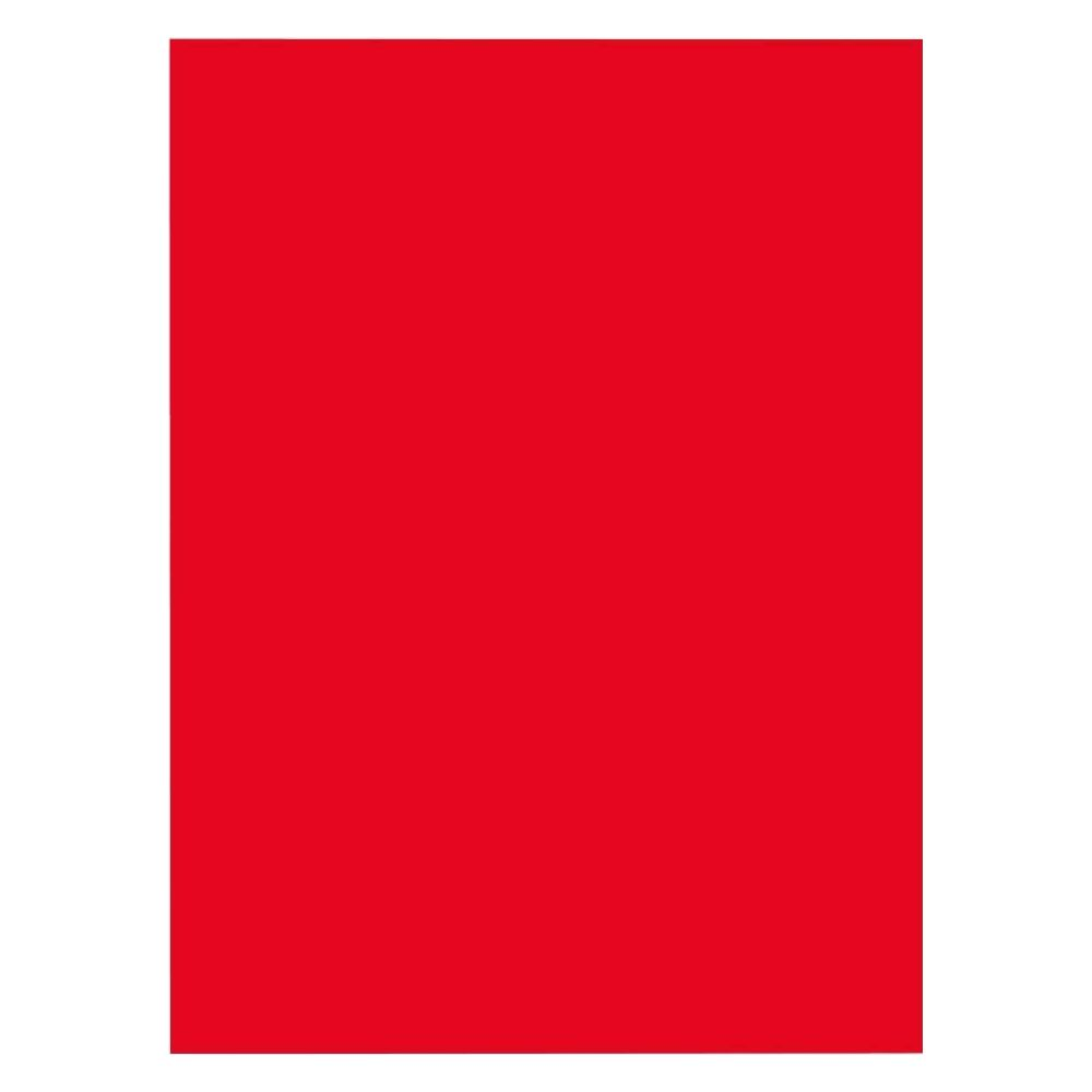 Eine leuchtend rote Fläche bedeckt fast das gesamte Bild, mit einem schmalen weißen Rand.