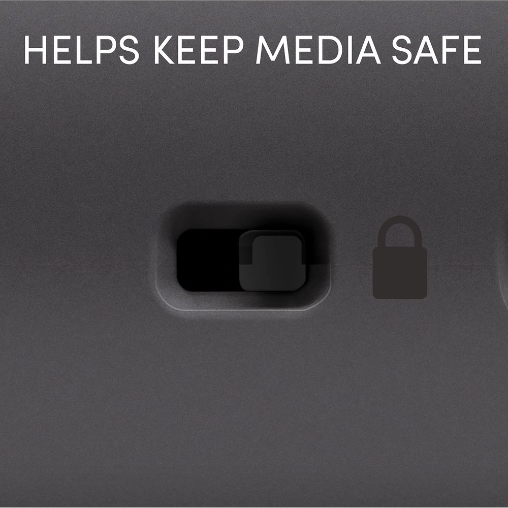 Przełącznik suwakowy i ikona kłódki na ciemnej powierzchni.