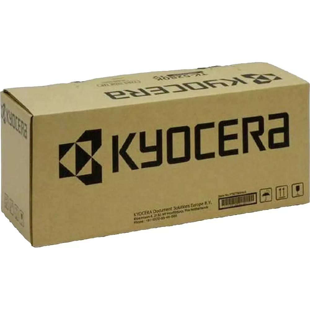 Kartonowe pudełko z logo KYOCERA i informacjami o produkcie.