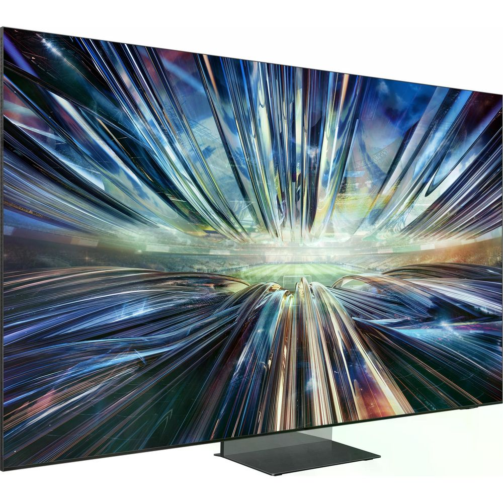 Arte digitale astratta con stadio futuristico. Strisce blu, argento e oro.