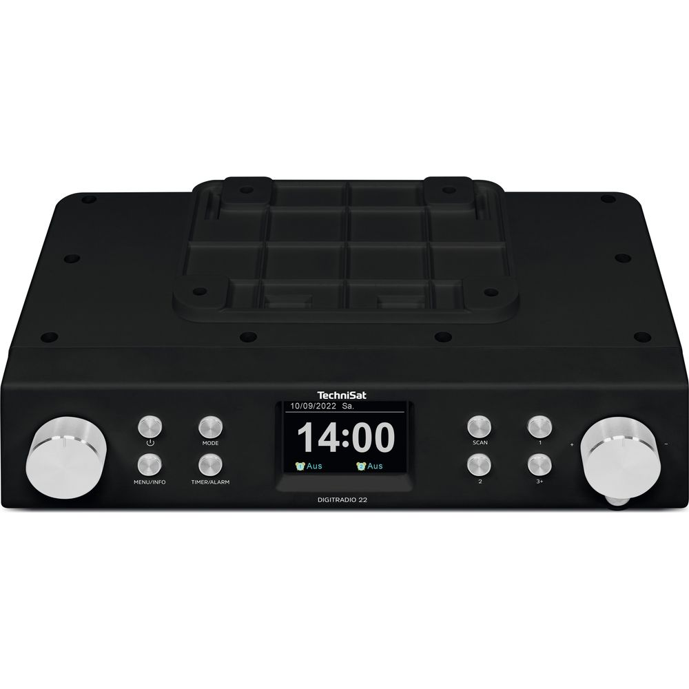 TechniSat Digiradio 22 noir avec cadran et écran larges.