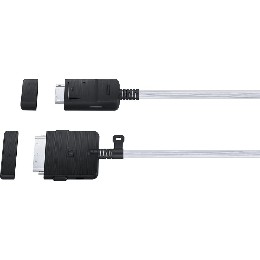 Dos adaptadores negros con cables, uno con USB-C, el otro con un conector más ancho.