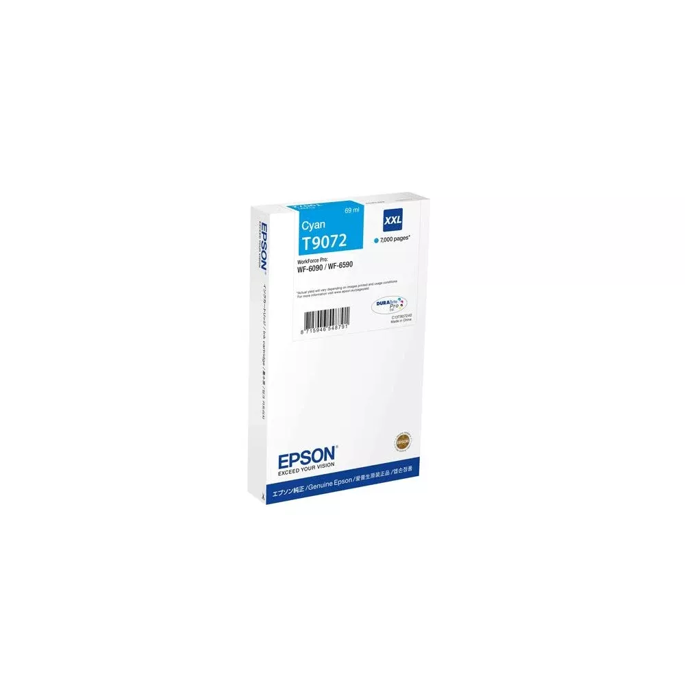 Tusz Epson T9072 Cyan XXL do Workforce WF-6090/WF-6590.