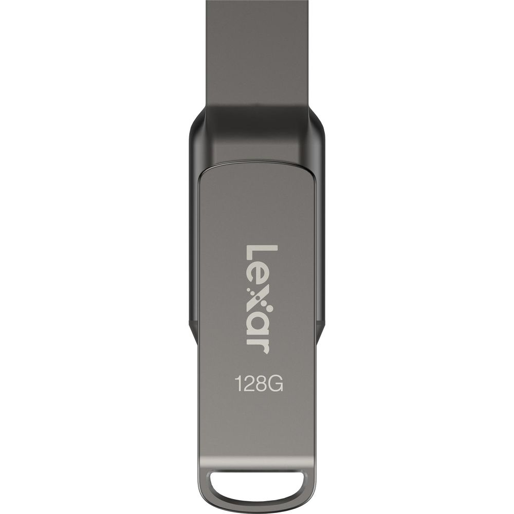 Pendrive Lexar 128 GB, kolor metaliczny szary.