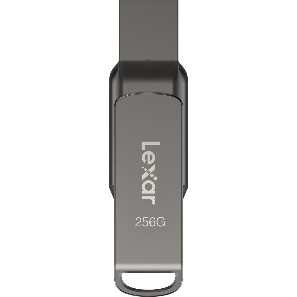Szary pendrive Lexar o pojemności 256 GB.