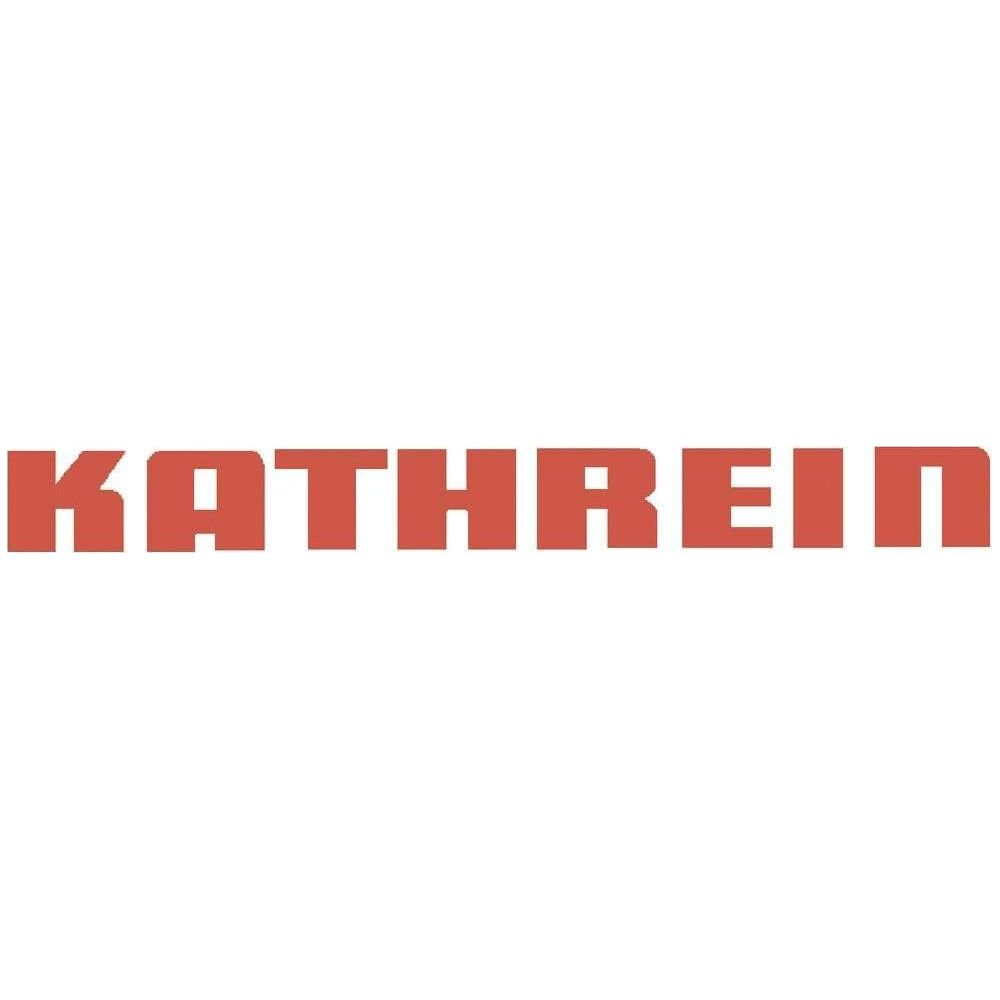 Testo rosso in grassetto KATHREIN su sfondo bianco.