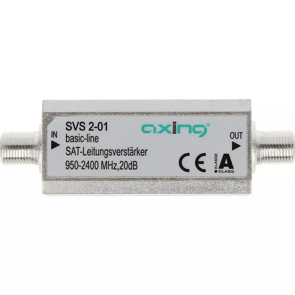 Axing SAT-Verstärker SVS 2-01 für 950-2400 MHz, 20dB.